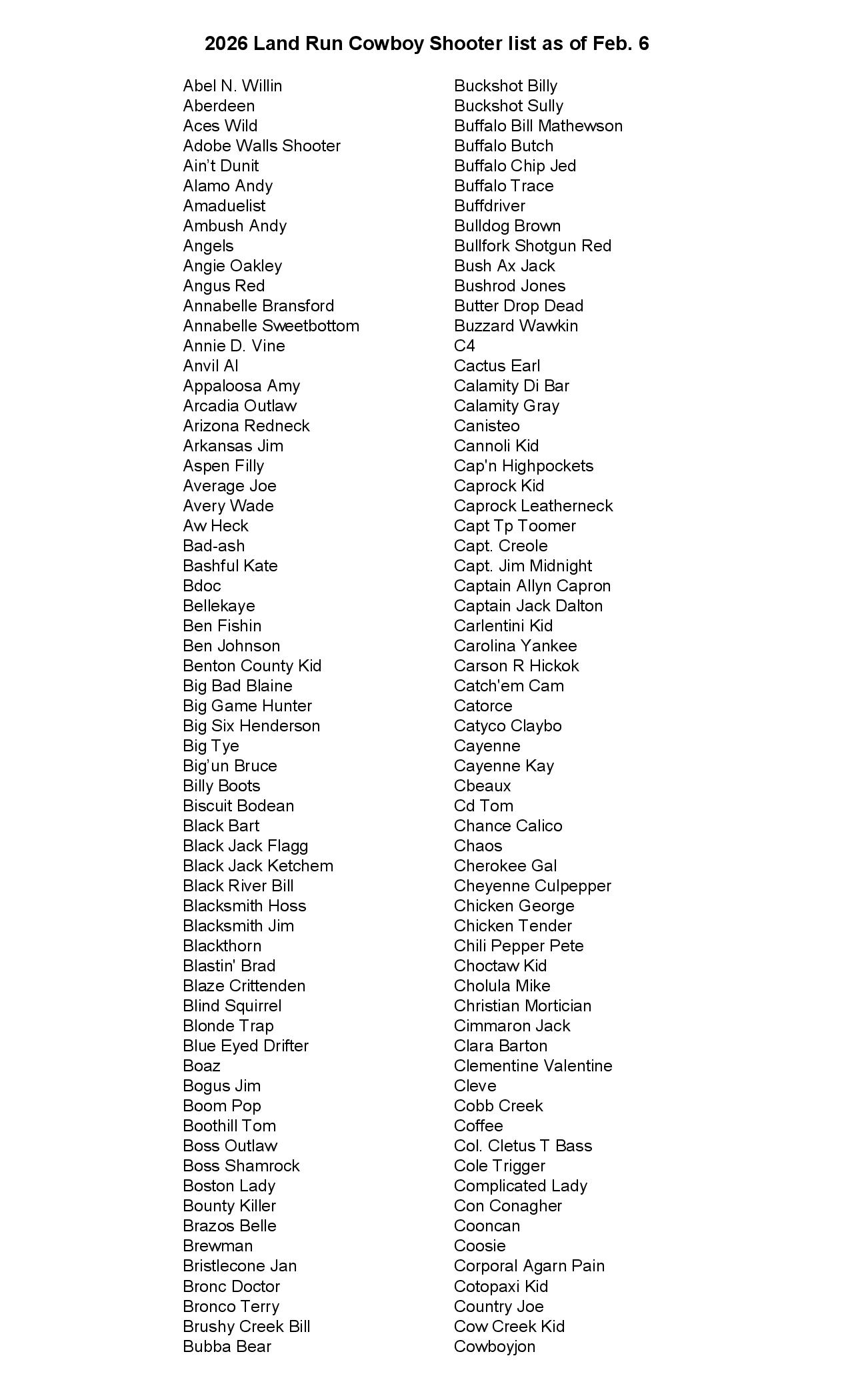 Land Run Who's Coming 2022