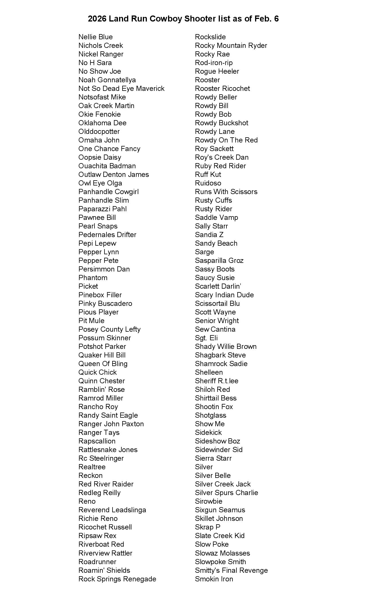 Land Run Who's Coming 2022